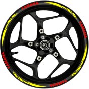 Resim Yamaha Kırmızı Yazılı Sarı Pençe Şeritli 