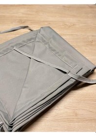 Resim Balkon Perdesi Su Geçirmez Korniş Tokalı Bağcıklı 