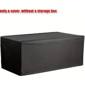 Resim Chuangyinshop Heavy-duty Deck Box 51.18 23.62 27.95 İnch Dayanıklı Oxford Kumaş Bahçe Mobilya Koruyucu Dış Mekan Saklama 