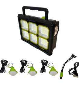 Resim Everton RT-919 Solar Panelli 300W Çok Fonksiyonlu Kamp Işıldağı 