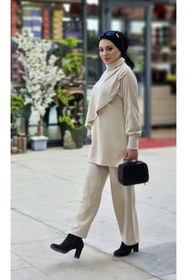 Resim Esre Store 4448 - Yarım Boğazlı Tesettür Takım Taş 