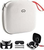 Resim ProCase Oculus Meta Quest 2, Quest 3, Apple Vision Pro VR Kulaklıklar Orijinal Baş Kayışı ve Kontrol Cihazı Aksesuarlarıyla Uyumlu Taşıma Çantası, Seyahat ve Depolama için Sert Kabuk Çanta -S-Gri 