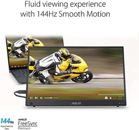 Resim ASUS ZENSCREEN MB16AHG 15.6 TASINABILIR USB MONITOR IPS 1920x1080 3MS 144HZ Mini-HDMI USB-C 3YIL MAT EKRAN, EYECARE Monitör 