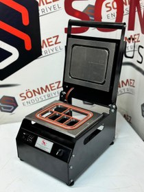 Resim Manuel 6 Bölmeli Kahvaltı Tabağı Kapatma Makinesi Black 