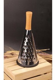 Resim Ahşap Saplı Paslanmaz Çelik Rende 24 Cm 