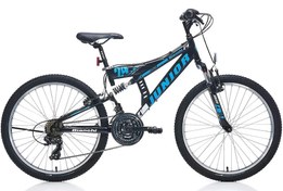 Resim Bianchi Junior 24 Jant 21 Vites 37 Cm V-Fren Dağ Bisikleti-Siyah-Mavi-Beyaz 