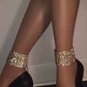 Resim Glitter Rhinestone Ayak Bileziği Sparky Parti Kulübü Tenis Rhinestone Ayak Takıları Kadınlar ve Kızlar için Sevgililer Günü Giyim Süslemeleri Hediye Düğün Aksesuarları 
