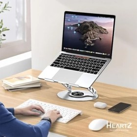 Resim Zenwaya Store 360 Derece Sonsuz Pozisyonda Dönebilen Katlanabilir Metal Alaşımlı Yükseklik ve Açı Ayarlı Kaydırmaz Tablet Notebook ve Laptop Standı (Laptop Notebook ve Tablet Standı N4) 
