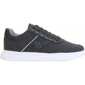Resim 2197-dakırs Anatomik Tabanlı Erkek Keten Kumaşlı Sneakers Ayakkabı Siyah 