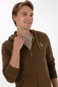 Resim U.S. Polo Assn. Erkek Haki Örme Hırka 50313748-VR027 