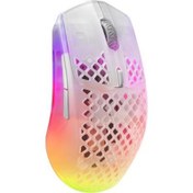 Resim SteelSeries Aerox 3 RGB Ghost Edition Şarjlı Optik Kablosuz Oyuncu Mouse - Teşhir 