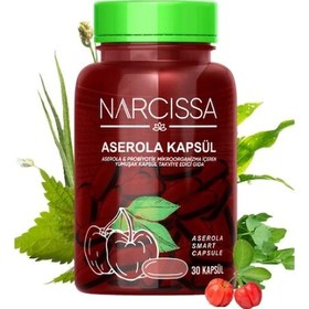Resim Narcissa Aserola Kapsulü & Probiyotik Mikroorganizma İçeren 30 Kapsül 