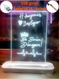 Resim Maasco Sevgileriçin Hediyelik Not Yazı Tahtası, Sevgi Sözçük Pano Beyaz 