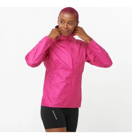 Resim Salomon Bonatti Waterproof Kadın Yağmurluk - Pembe 