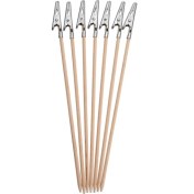 Resim Steldalar 100 Adet Bambu Timsah Kelepçe Klipsleri Çubuk Uzun Kuyruklu Timsah Klips Fotoğraf Tutucu Standı Not Klipsi Not Notu Klipsi (Yurt Dışından) 