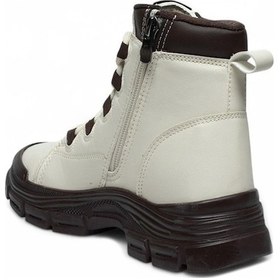 Resim Celira Cnx Bej Kahve Kürklü Kışlık Kaymaz Taban Kadın Bot Çok Renkli 