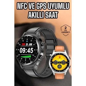 Resim Marsilyan Akıllı Saat Titreşimli Pusula Nabız ve Tansiyon Ölçer Nfc Uyumlu - MCT5004-9036 