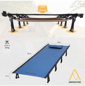 Resim Kingcamp Sequoia Ultralight Katlanır Kampet Portatif Yatak Blue/blk Mavi 