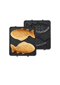 Resim Kosona 14x14cm F Tipi Waffle Tepsisi - Sadece H34031 Waffle Makinesi İçin - Anti Yapışkan Kaplama 