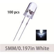 Resim Wangxi 100 Adet F5 Ultra Parlak 5mm Beyaz Led Diyot, Dıy Projeler Ve Araç Dekorasyonu 