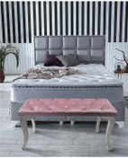 Resim Pembe Chester Model Babyface Kumaş Bench&koltuk&tabure&pofuduk Yatak Odası Takımı Ucu&önü Puff 