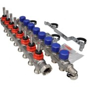 Resim Fraenkische Debi Göstergeli Çelik Kolektör 8 Ağızlı 