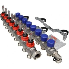 Resim Fraenkische Debi Göstergeli Çelik Kolektör 8 Ağızlı 