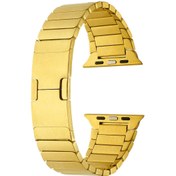 Resim Watch 44mm Uyumlu KRD-82 Metal Zore Kordon-Gold 