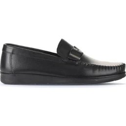 Resim Bueno Shoes Bueno Shoes Siyah Deri Erkek Loafer 21Ma122 