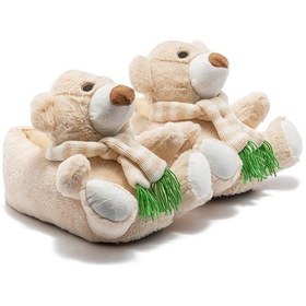 Resim Kutup Kadın Hayvanlı Panduf Bej 36/41 Bej 