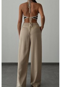 Resim Lacarıno Lacarino 7636 Plazzo Kadın Pantolon Bej 