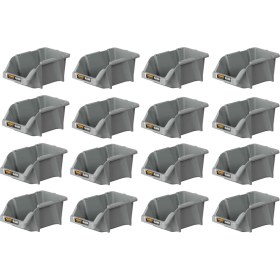 Resim Mano Plastik Avadanlık Parça Kutusu 16 Parça Gri 103X165X75 mm 