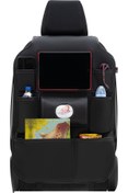 Resim Otom Premium Design Deri Koltuk Arkası Araç içi Organizer Eşya Düzenleyici Siyah 