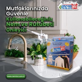 Resim Nemtut Nem Tutucu Rutubet Giderici Küf ve Koku Önleyici Askılı Nem Alıcı 5 Kutu 10 Paket 5 Kg 