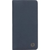 Resim Cachée Concept Hakiki Deri, Bozuk Para Bölmeli, Kartlıklı, Uzun Ömürlü, El Yapımı Premium Unisex Continental Cüzdan Lima Lacivert 
