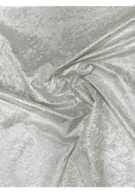 Resim Enesar Home Parlak Kadife Beyaz Kumaş Döşemelik Kumaş (Likrasiz & Astarli) 100 x 140 cm 