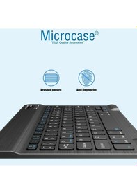 Resim Microcase Tcl Tab 10l Gen 4 İçin Bluetooth Klavye Tr Sticker + Bluetooth Mouse + Tablet Standı - Al2765 Lazer 