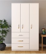 Resim Metalia Gm 303 Ece Lüx 3 Kapılı 3 Çekmeceli Gardrop 