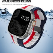 Resim Spor Tasarımı, Su Geçirmez Silikon Spor Bantı for apple Watch Ultra 2/Ultra ile Uyumlu, Erkekler İçin, for Apple Watch 49mm 46mm 45mm 44mm 42mm 38mm 40mm 41mm Serisi 10 42mm, SE 10 9 8-1, Deployant Toka, Pil Olmadan 