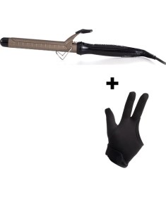 Resim Ventoso Titanyum Kaplı Profesyonel Saç Maşası 25MM Isıya Dayanıklı Eldivenli EPS319 