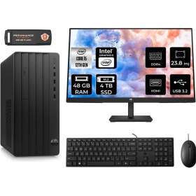 Resim Hp Pro Tower 290 G9 Intel Core I5 12500 48GB 4tb SSD 23.8" Fhd Monitör 6D3A5EA Fdos Masaüstü Bilgisayar & Per4 USB Bellek 6D3A5EAMNT345 