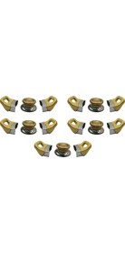 Resim Nalburkent Tencere Tava Sahan Kulp ve Kapak Kulpu Altın Sarı Gold 5 Set 