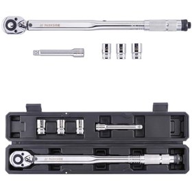 Resim PARKSIDE tork anahtarı seti, 1/2 inç, 60-210 NM, 5 Parça Pratik Çanta ile 