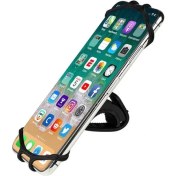 Resim Asfal Esneyebilen 360 Derece Dönen Bisiklet Scooter ve Motosiklet Telefon Tutucu - 4.7' / 6.5' Uyumlu 