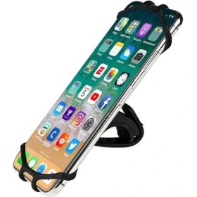 Resim Asfal Esneyebilen 360 Derece Dönen Bisiklet Scooter ve Motosiklet Telefon Tutucu - 4.7' / 6.5' Uyumlu 