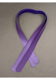 Resim Karantuhafiye Dikmeli Spor Sap / Çanta Sapı / Deri Dikmeli Sap 70 Cm Mor Mor 