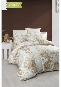 Resim Varol 250 Tc Bambu Karışımlı Pamuk Saten Nevresim Takımı Çift Kişilik - Sante Çok Renkli 