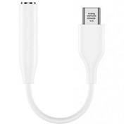 Resim Ayex Samsung Type-C Uyumlu 3.5mm AUX Beyaz Kulaklık Ve Mikrofon Adaptörü 