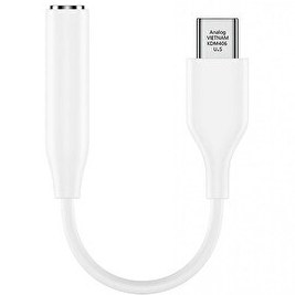 Resim Ayex Samsung Type-C Uyumlu 3.5mm AUX Beyaz Kulaklık Ve Mikrofon Adaptörü 