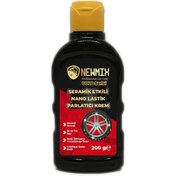 Resim Newmix Seramik Etkili Gold Serisi Nano Lastik Parlatıcı Krem 180 G Newmix
